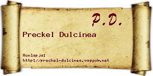 Preckel Dulcinea névjegykártya